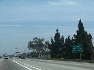 The next two exits serve Angel Stadium.