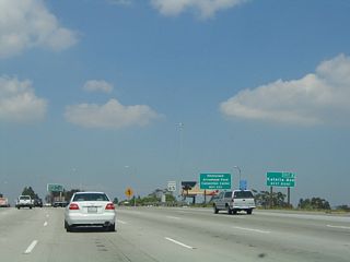 The next exit along California 57 north is Exit 2, Katella Avenue, which provides access to both Angels Stadium (home of the Anaheim Angels Major League Baseball team) to the west and Arrowhead Pond (home of the Anaheim Mighty Ducks National Hockey League team) to the east.