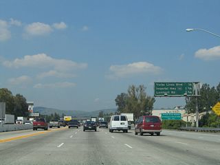 The next three exits along northbound California 57 are Exit 8, Yorba Linda Boulevard; Exit 9, California 90 (Imperial Highway); and Exit 10, Lambert Road.