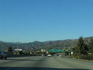 This view looks north at the pending interchange with Interstate 210.