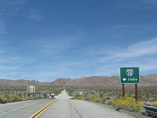 Interstate 10 was built directly over the later alignment of U.S. 60/70 from Cottonwood Springs Road west to what was Cactus City.