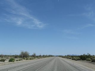 The linear stretch of Chuckwalla Road continues southeast through Chuckwalla Valley.