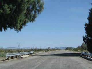 The fifth bridge on Historic U.S. 60-70 (Chuckwalla Road) east includes a 1952 date stamp.
