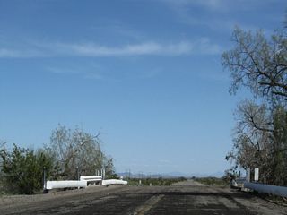Chuckwalla Road spans the ninth wash east from Corn Springs Road.