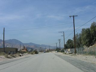 This section of old road retains its concrete, which is uncommon for much of old U.S. 60-70-99 in the desert.