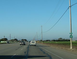 After passing the Toro County Park, California 68 shifts from a freeway to an undivided, five-lane highway with middle turn lane. Signs of development and the outskirts of Salinas alter the agrarian vistas enjoyed along the highway since departing Seaside.