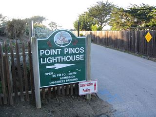 Just north of the California 68 west end and the entrance to the Asilomar Conference Grounds, Asilomar Avenue passes the Point Pinos Lighthouse.