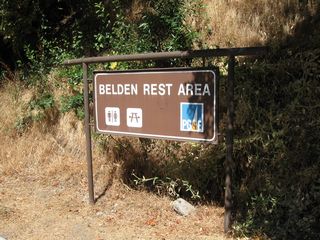 The Belden Rest Area is located along California 70 near Belden Town along the West Branch of the Feather River.