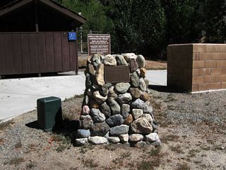 Operated by Pacific Gas & Electric, the rest area offers restrooms, picnic tables, and visitor exhibits (including the Eby Stamp Mill). The Upper North Fork Feather River Hydroelectric Project is located adjacent to the rest area.