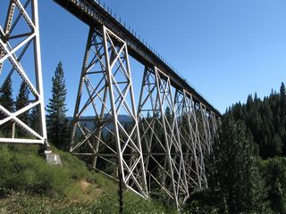 The Clio Trestle, also known as the Willow Creek Viaduct, carries the Union Pacific Railroad over Clio State 40A Road (between California 89 at Clio and California 70 near Delleker) and Willow Creek.⁹ ¹⁰