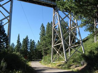 The Clio Trestle, also known as the Willow Creek Viaduct, carries the Union Pacific Railroad over Clio State 40A Road (between California 89 at Clio and California 70 near Delleker) and Willow Creek.⁹ ¹⁰