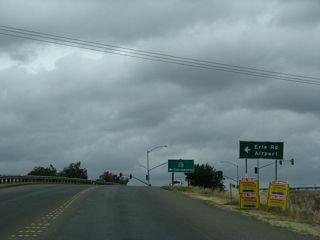 The old alignment of U.S. 99E parallels California 70 between Exits 18 A and 19 on the east side of the freeway.