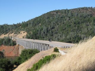 The West Branch Bridge carries California 70 over the West Branch of the Feather River and Lake Oroville.
