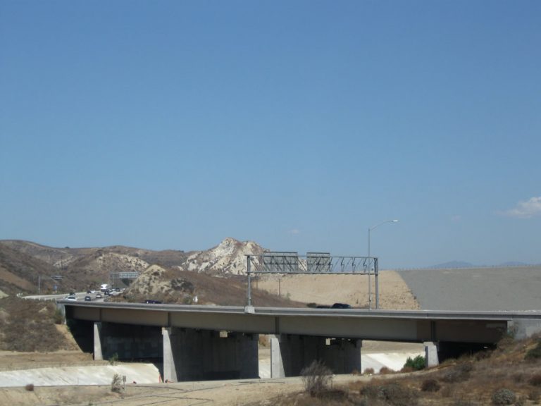 California State Route 71 crossing the Santa Ana River