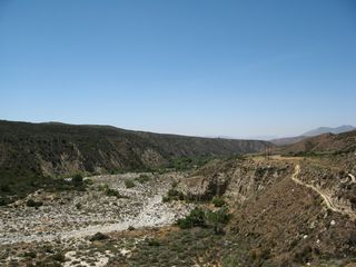This view looks southwest toward the South Fork of the San Jacinto River as seen from a pull-out along California 74 between Hemet and the California 243 intersection (near Mountain Center).