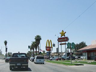 Changes made between 2006 and 2013 removed the shield for SR 78 at SR 86 (First Street) in Brawley.