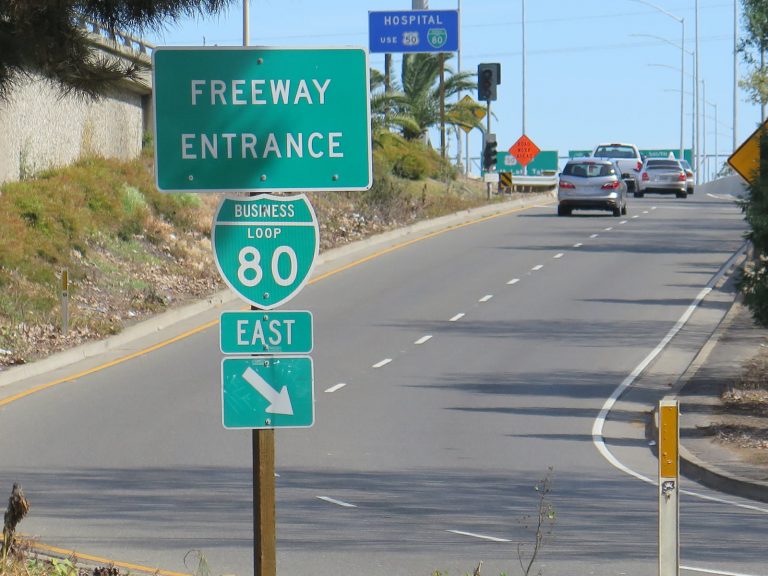 X St east at Business Loop I-80 - Sacramento, CA