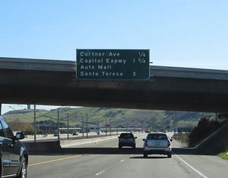 The next three exits along California 87 south are Exit 3A, Curtner Avenue; Exit 1D, Capitol Expressway/Auto Mall; and Exit 1C, Santa Teresa Boulevard.