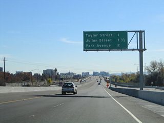 The next three exits along California 87 (Guadalupe Parkway) south are: Exit 7, Taylor Street; Exit 6B, Julian Street; and Exit 6A, Park Avenue and California 82 (West San Carlos Street).