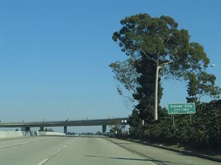 California 90 leaves Los Angeles and enters Culver City (population of 38,816 as of the 2000 Census and incorporated on September 7, 1917).
