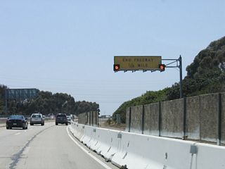 The replacement for the end freeway overhead shows three fourths of a mile instead of a quarter mile.