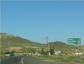 Removed by 2007, a distance sign posted after Historic U.S. 91-466 combined in North Barstow referenced Yermo and Las Vegas, both of which are old U.S. 91 destinations. The last city listed was Needles, the control city for eastbound Interstate 40. This was because many travelers from the Central Valley were continuing east on I-40 after leaving State Route 58.