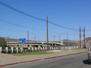 The Mojave River Bridge along Historic U.S. 91 lies just north of the Harvey House.