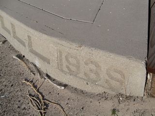 The date stamp for the second Mojave River bridge north of Irwin Road identifies the year of construction as 1939.