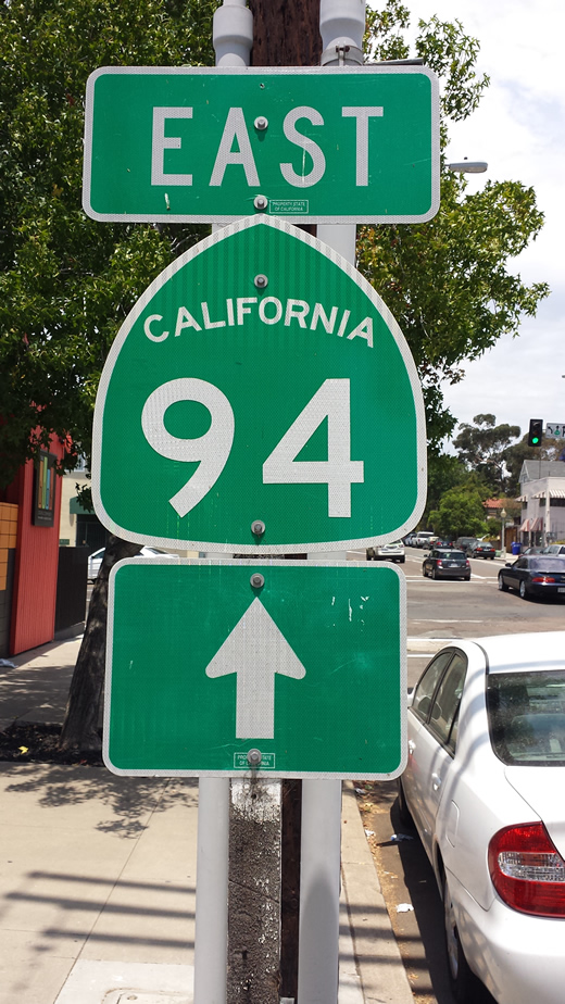 SR 94 trailblazer on 19th Street in San Diego, CA
