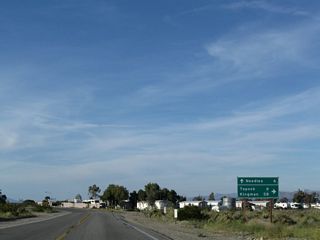 Five Mile Road (Historic U.S. 66) converges with U.S. 95 northwest from Interstate 40 at Parker Junction.