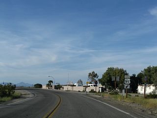 Historic U.S. 66 follows I-40 east to Park Moabi and Topock, Arizona. U.S. 95 and Historic U.S. 66 overlap north from Parker Junction into Needles.