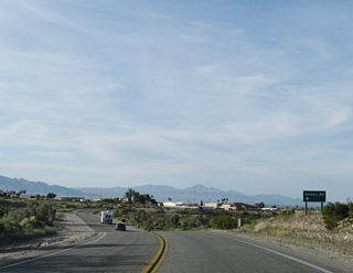 U.S. 95/Historic U.S. 66 north reach residential areas of Needles at Spikes Road west.