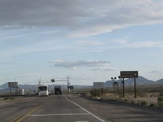 Historic U.S. 66 (Goffs Road) parallels the BNSF Railroad west to Bannock, Homer and Goffs. The old route converges with Interstate 40 in Fenner Valley.