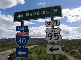 Historic U.S. 66 follows I-40 east to Exit 139 / River Road Cutoff in north Needles.
