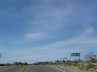 21 miles remain to Needles along U.S. 95 north from Havasu Lake Road.