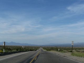 The reassurance marker for U.S. 95 north posted at post mile 50.60 was removed by 2024. The speed limit decreases to 55 miles per hour north at post mile 51.00.