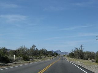 U.S. 95 continues north through the desert after the Blythe Intaglios.