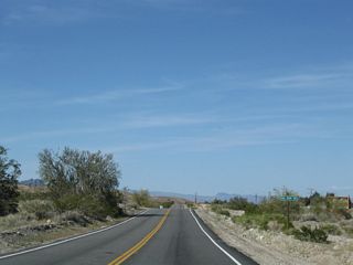 Aha Quin Drive connects U.S. 95 with the Aha Quin Resort along the Colorado River.