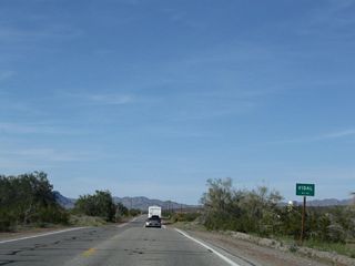 The unincorporated community of Vidal marks the location where Old Parker Road and the BNSF Railroad cross U.S. 95.