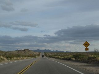 A Unlike the segment of U.S. 95 in Nevada to the north, U.S. 95 in San Bernardino County has more dips and curves, thus warranting a slower speed.