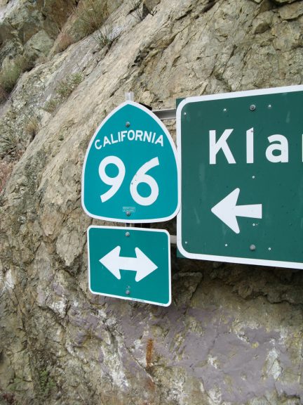 California State Route 96 shield assembly