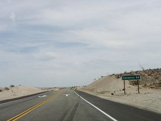 The only city on California 98 is Calexico, which is 33 miles east of here in the heart of the Imperial Valley.