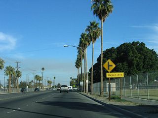 After the California 111 intersection, the next signed intersection along eastbound California 98 is with Heber Avenue.