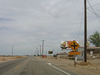 The next crossroads is the junction with Imperial County Route S-30, Brockman Road, in the community of Mount Signal. There is not much development in Mount Signal.