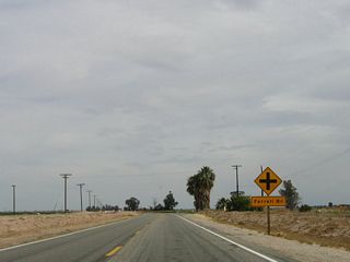 Ferrell Road is the next intersection along eastbound California 98.
