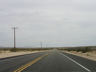 Some parts of California 98 in the Yuha Desert are brutally straight.