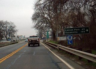 Northbound California 99 ends at its junction with California 36. It does not meet Interstate 5 or enter Red Bluff.