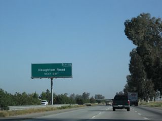Houghton Road travels west to Old River Road and east to Weedpatch and California 184 via Buena Vista Boulevard.