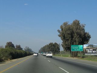 The next exit along California 99 north is Exit 89, Cartmill Avenue in Tulare.