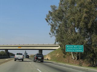This section of California 99 is dedicated to Fresno Police Officer William Lehn.